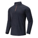 Warmes Fleece-Pullover-Sweatshirt mit Stehkragen für Herren