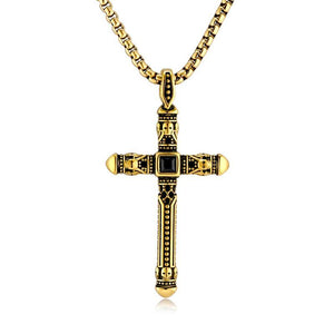 Retro Casual Personality Cross Necklace
