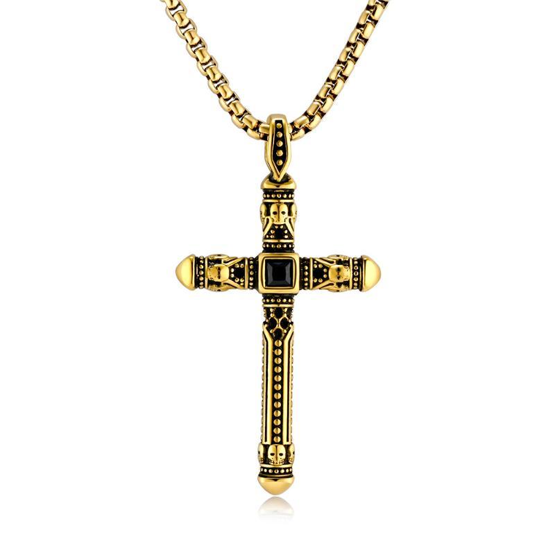 Retro Casual Personality Cross Necklace