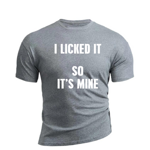 IS MINE BAUMWOLL-GRAFIK-T-SHIRT