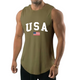 USA FLAG  MOISTURE WICKING ESSENTIALS TANK TOP