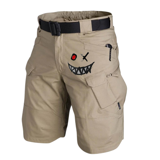 SMILE FACE  OUTDOOR MULTI POCKET TRAINING PANTS AND WORKWEAR CARGO SHORTS