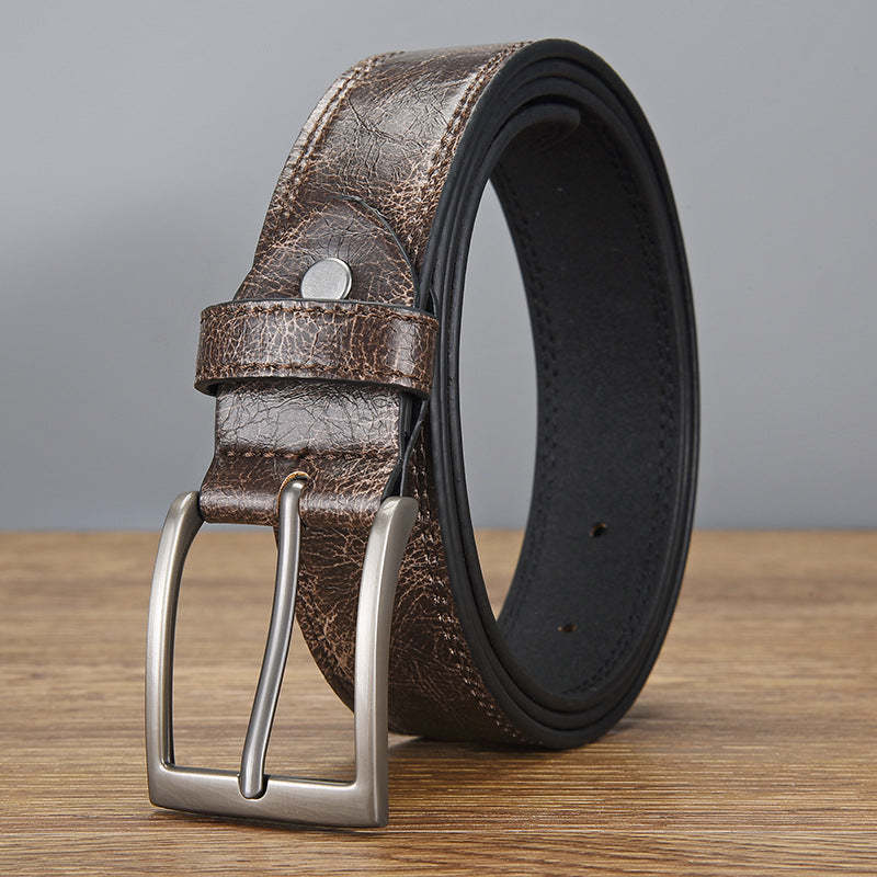 Men's Retro All-match PU Leather Pin Buckle Belt