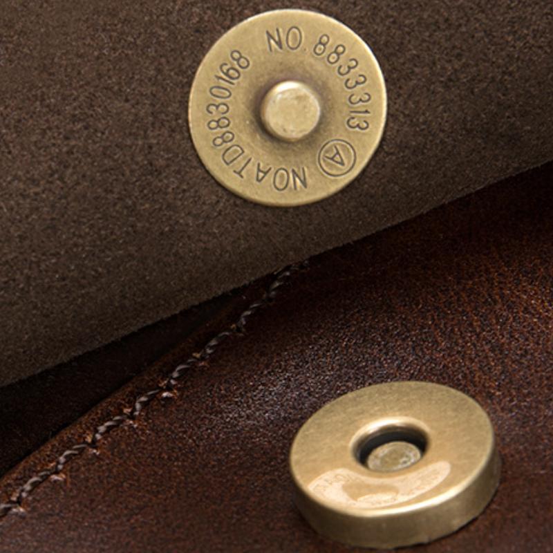Men's Classic Genuine Leather Waist And Messenger Bag