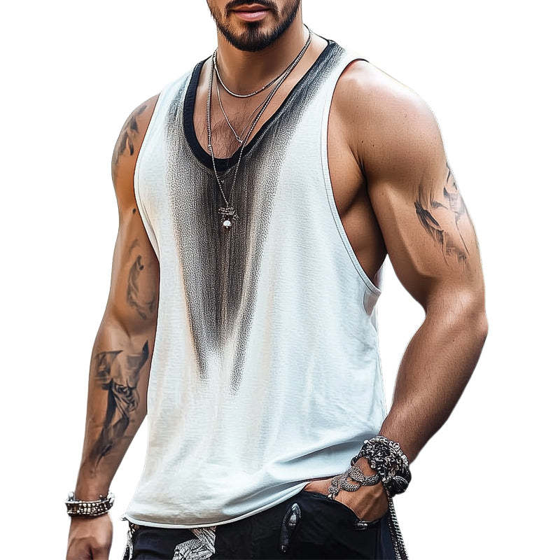Bequemes, hautfreundliches, cooles Tanktop für Herren im Sommer