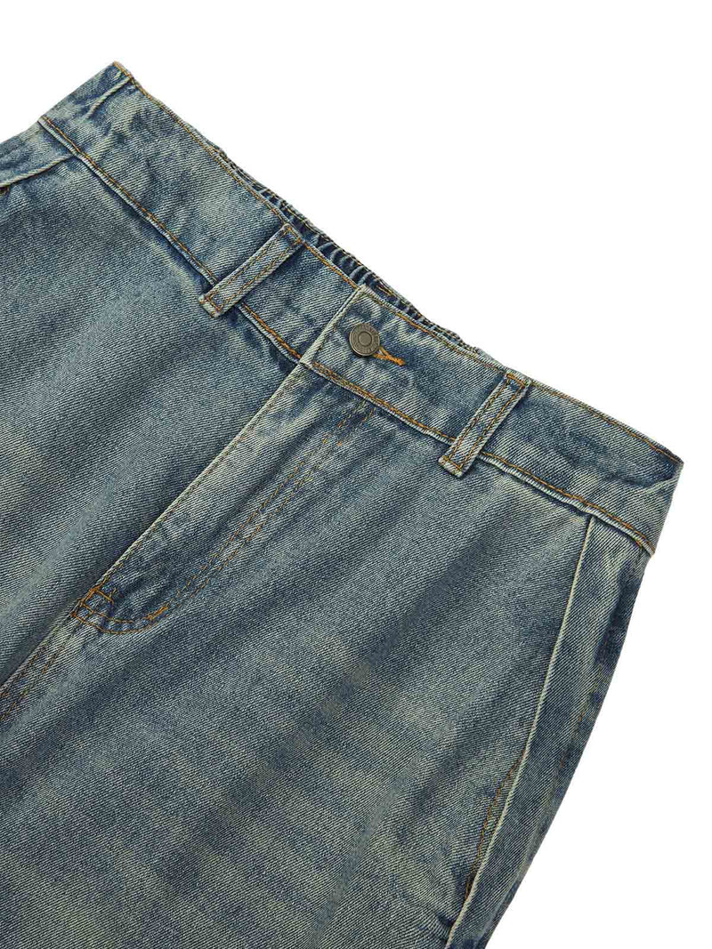 American Retro Contrast Washed Jeans