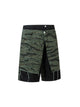 High Street Patchwork Camouflage Contrast Denim Jorts