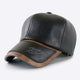 Herren Vintage Plüsch Warme Leder Baseballkappe