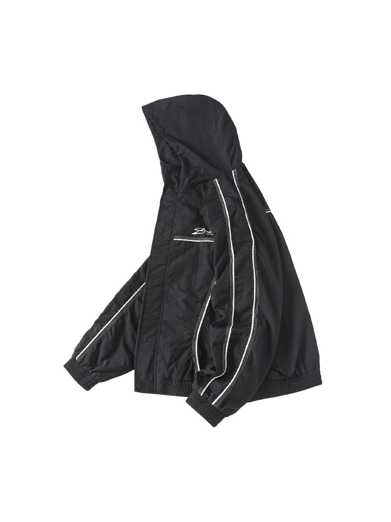 Retro Outdoor Zip Up Hooded Jacket