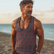 Men's Retro Print Casual Tank Top