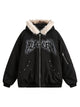 Rivet Fur Hooded Quilted Jacket