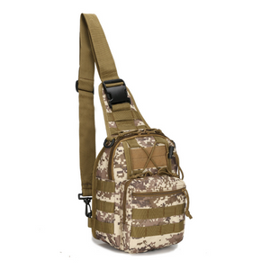 Herren-Rad-Umhängetasche, Armee-Camouflage, taktische Brusttasche, Outdoor-Bergsteigen, tragbare Umhängetasche