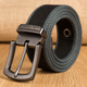 Men's Extended Outdoor Pin Buckle Padded Canvas Belt