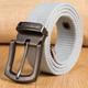 Men's Extended Outdoor Pin Buckle Padded Canvas Belt