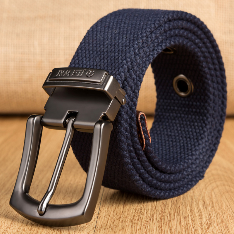 Men's Extended Outdoor Pin Buckle Padded Canvas Belt