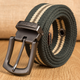 Men's Extended Outdoor Pin Buckle Padded Canvas Belt