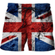 Men's Creative American Flag 3D Printed Beach Shorts