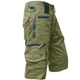 Men's Pure Cotton Straight Leg Cropped Cargo Shorts