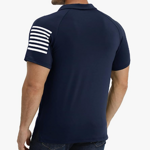 USA FLAG USA FLAG POLOSHIRT MIT RAGLAN-GRAFIK