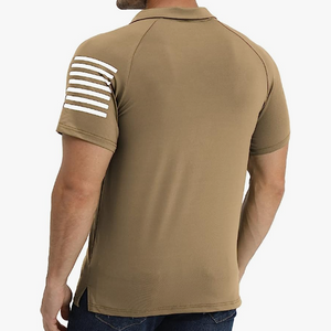 USA FLAG USA FLAG POLOSHIRT MIT RAGLAN-GRAFIK