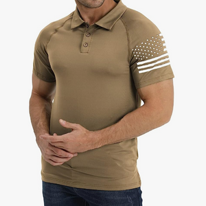 USA FLAG USA FLAG POLOSHIRT MIT RAGLAN-GRAFIK