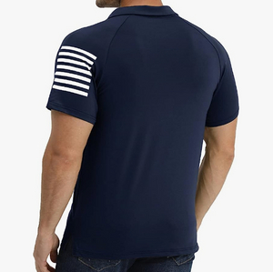 USA FLAG USA FLAG POLOSHIRT MIT RAGLAN-GRAFIK