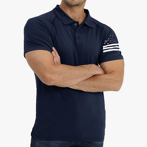 USA FLAG USA FLAG POLOSHIRT MIT RAGLAN-GRAFIK