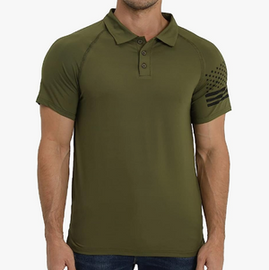 USA FLAG USA FLAG POLOSHIRT MIT RAGLAN-GRAFIK