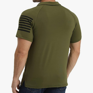 USA FLAG USA FLAG POLOSHIRT MIT RAGLAN-GRAFIK