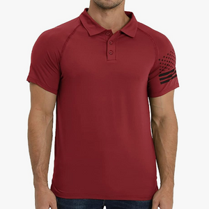 USA FLAG USA FLAG POLOSHIRT MIT RAGLAN-GRAFIK