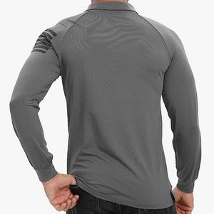 ESSENTIAL 1/4-KNOPF-RAGLAN-LANGARM-POLOSHIRT