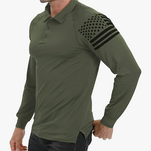 ESSENTIAL 1/4-KNOPF-RAGLAN-LANGARM-POLOSHIRT