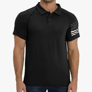 USA FLAG USA FLAG POLOSHIRT MIT RAGLAN-GRAFIK