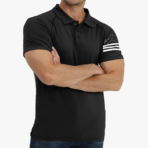 USA FLAG USA FLAG POLOSHIRT MIT RAGLAN-GRAFIK