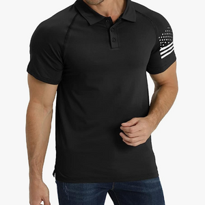 USA FLAG USA FLAG POLOSHIRT MIT RAGLAN-GRAFIK