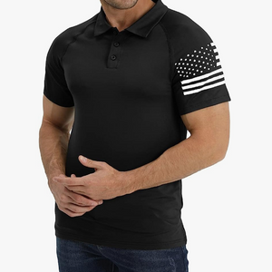 USA FLAG USA FLAG POLOSHIRT MIT RAGLAN-GRAFIK