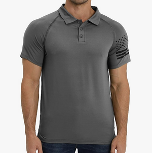 USA FLAG USA FLAG POLOSHIRT MIT RAGLAN-GRAFIK