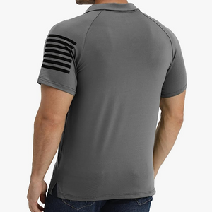 USA FLAG USA FLAG POLOSHIRT MIT RAGLAN-GRAFIK