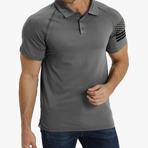 USA FLAG USA FLAG POLOSHIRT MIT RAGLAN-GRAFIK