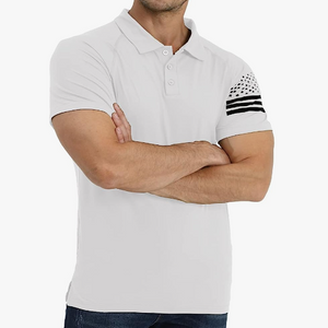 USA FLAG USA FLAG POLOSHIRT MIT RAGLAN-GRAFIK