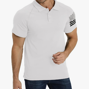 USA FLAG USA FLAG POLOSHIRT MIT RAGLAN-GRAFIK