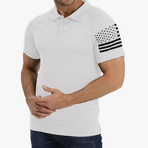 USA FLAG USA FLAG POLOSHIRT MIT RAGLAN-GRAFIK