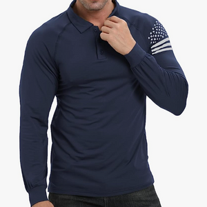 ESSENTIAL 1/4-KNOPF-RAGLAN-LANGARM-POLOSHIRT