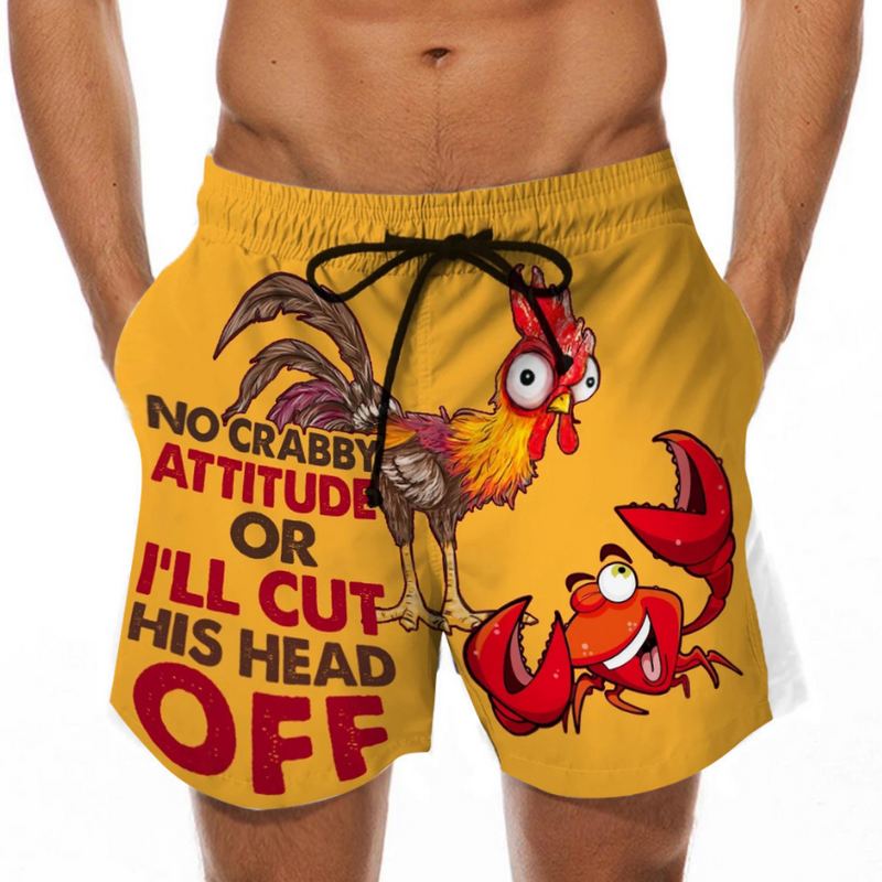 Men's Graphic Printed 3D Printed Board Shorts