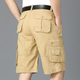 Men's Multi-Pocket Cropped Overalls