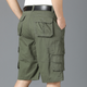 Men's Multi-Pocket Cropped Overalls