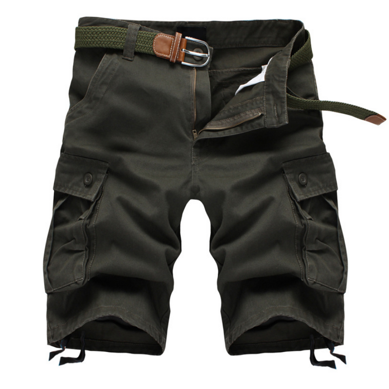 Men's Multi Pocket Cropped Cargo Shorts