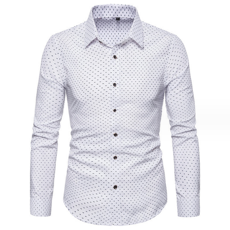 Men's Fashion Casual Business Long Sleeve Shirt