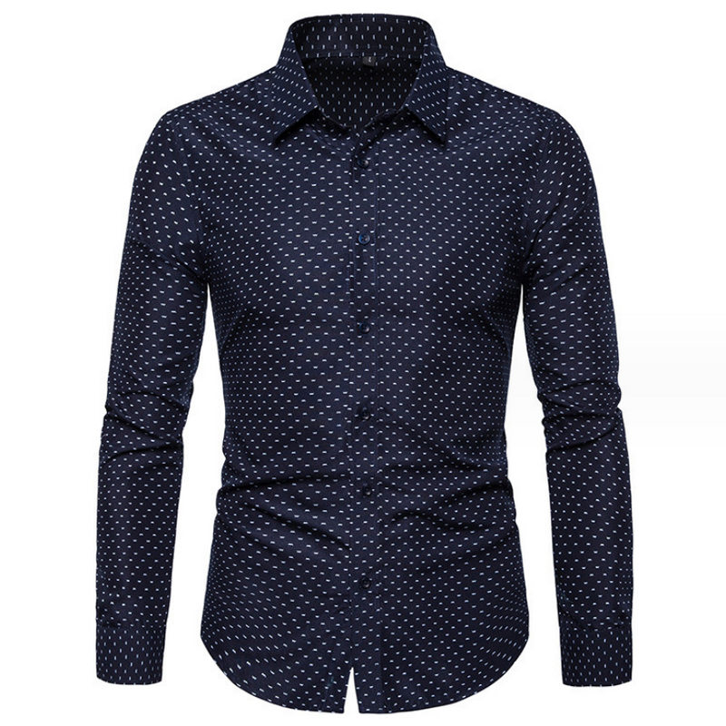 Men's Fashion Casual Business Long Sleeve Shirt