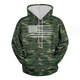 Men's American Flag Print Camouflage Hooded Sweatshirt